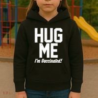 Hug Me I'm Vaccinated!  Kids Hoodie thumb 3