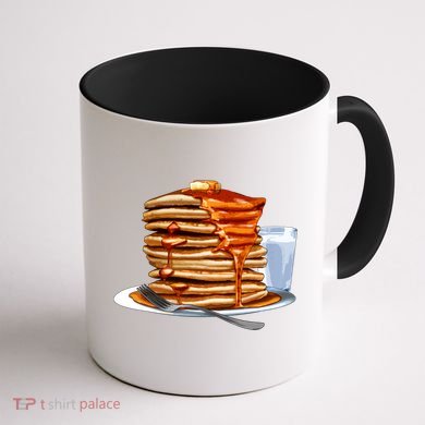 Huge Pancake Stack Coffee Mug back