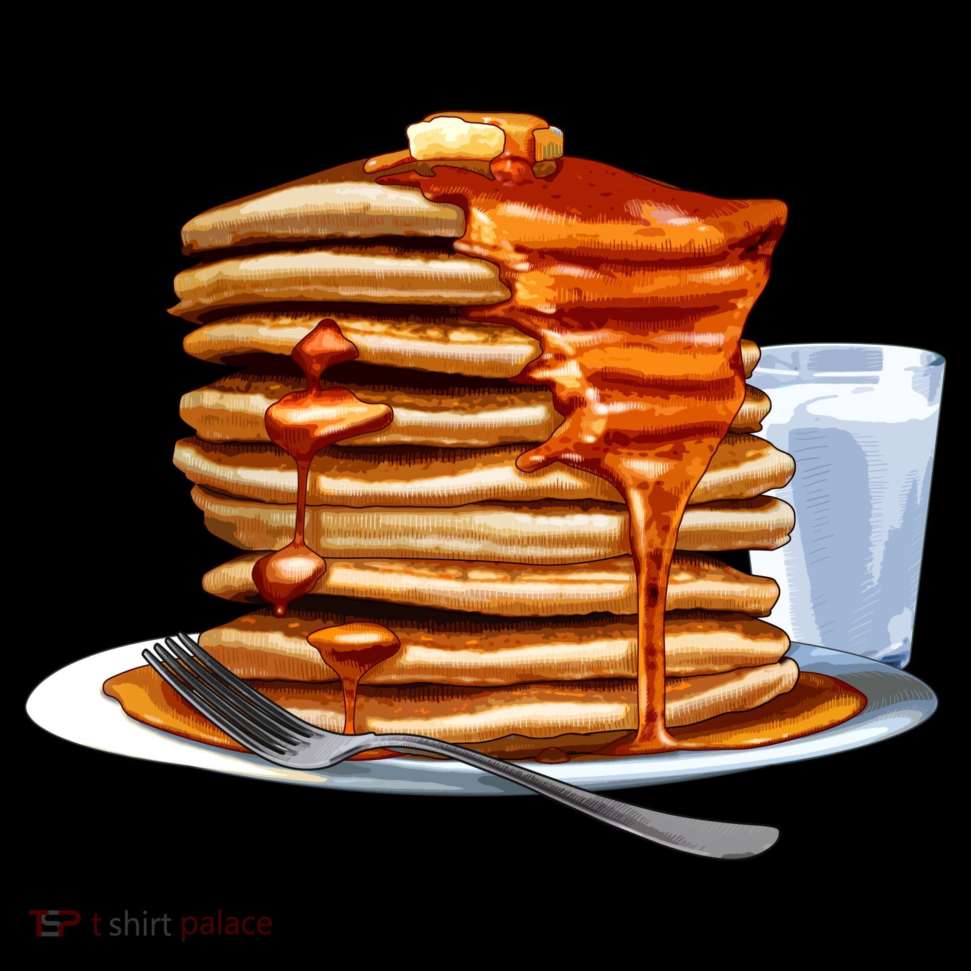 Huge Pancake Stack Kids Hoodie