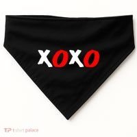 Hugs and Kisses XOXO Valentine's Day USA-Made Doggie Bandana thumb 0