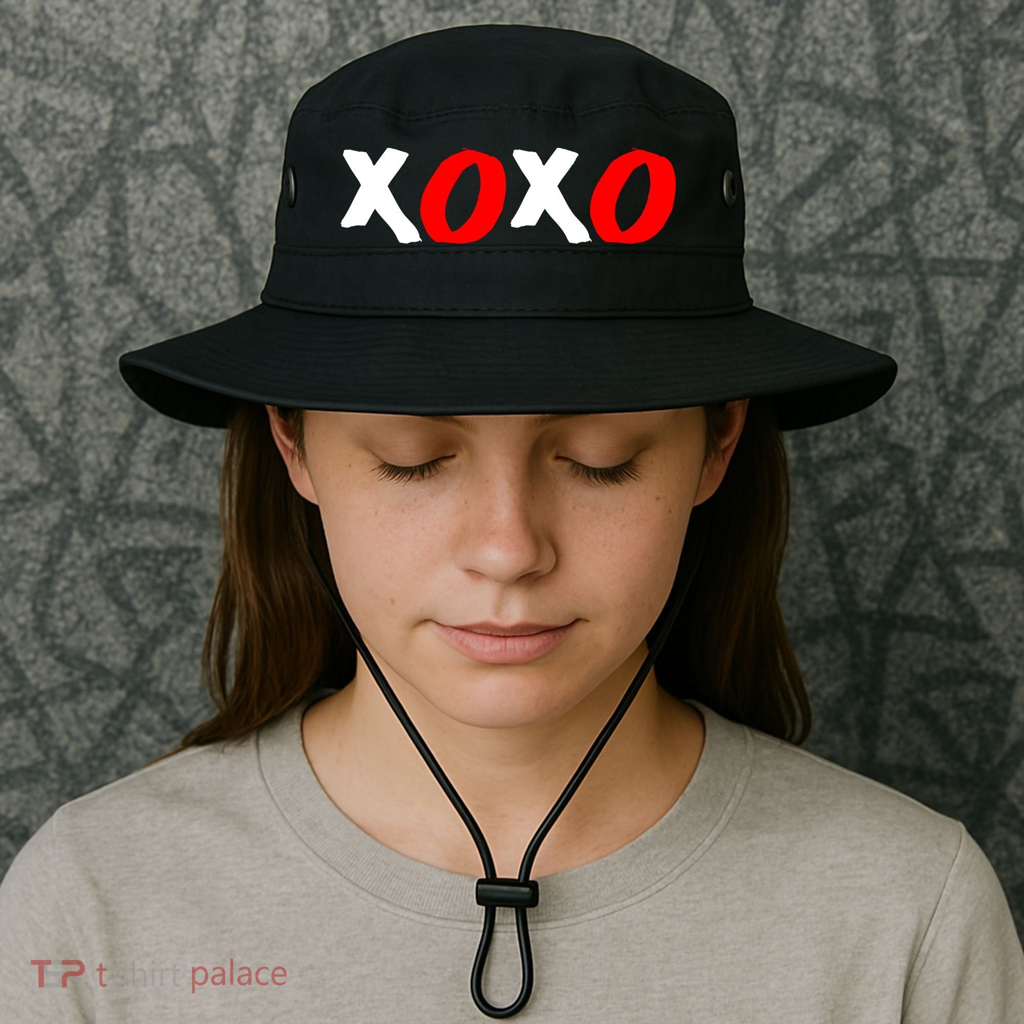 Hugs and Kisses XOXO Valentine's Day Bucket Hat