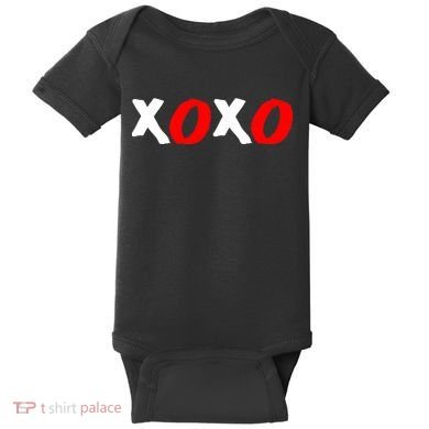Hugs and Kisses XOXO Valentine's Day Baby Bodysuit