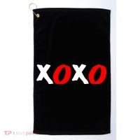 Hugs and Kisses XOXO Valentine's Day Golf Towel thumb 0