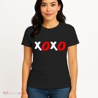 Hugs and Kisses XOXO Valentine's Day Women's T-Shirt thumb 4