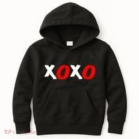 Hugs and Kisses XOXO Valentine's Day Kids Hoodie thumb 0