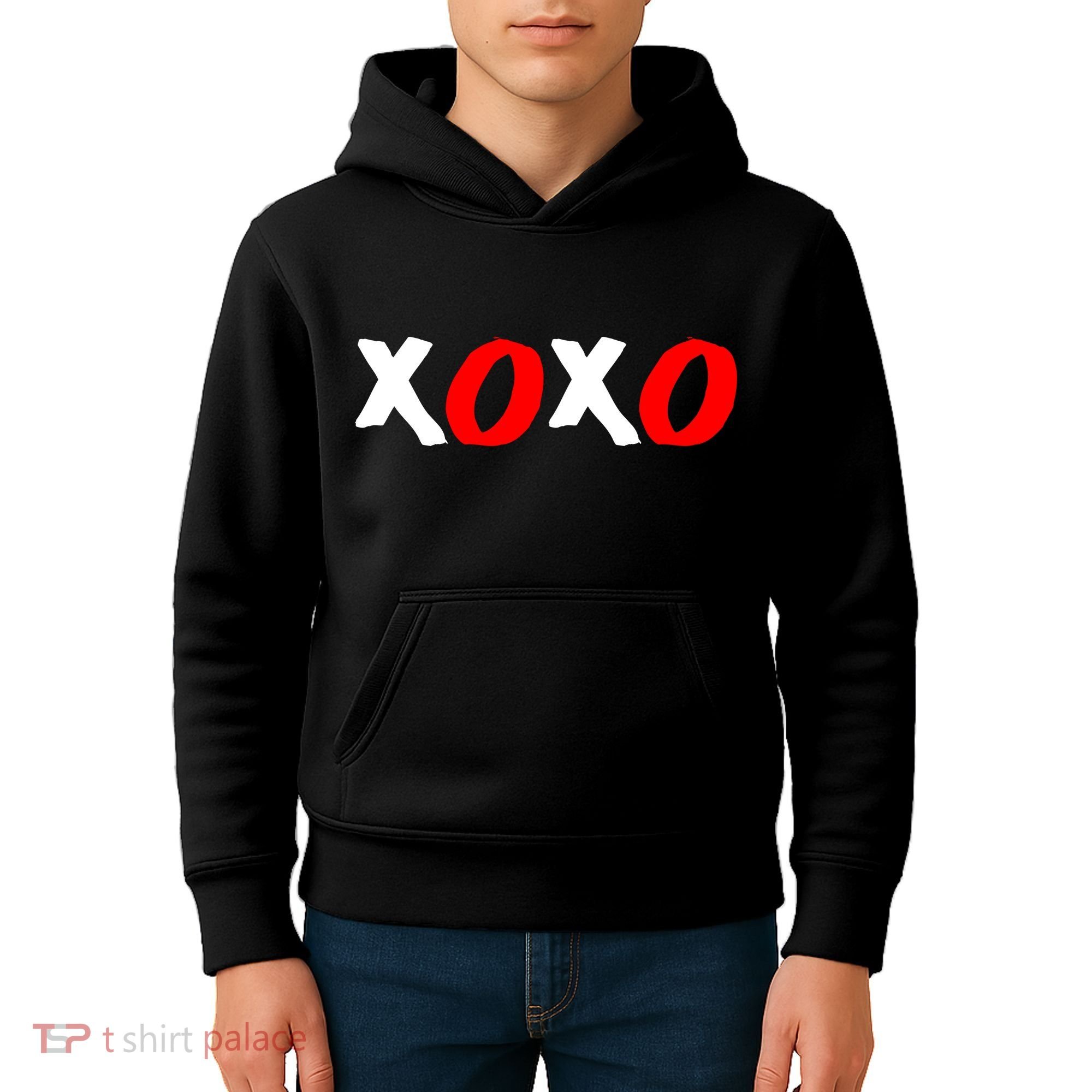 Hugs and Kisses XOXO Valentine's Day Kids Hoodie