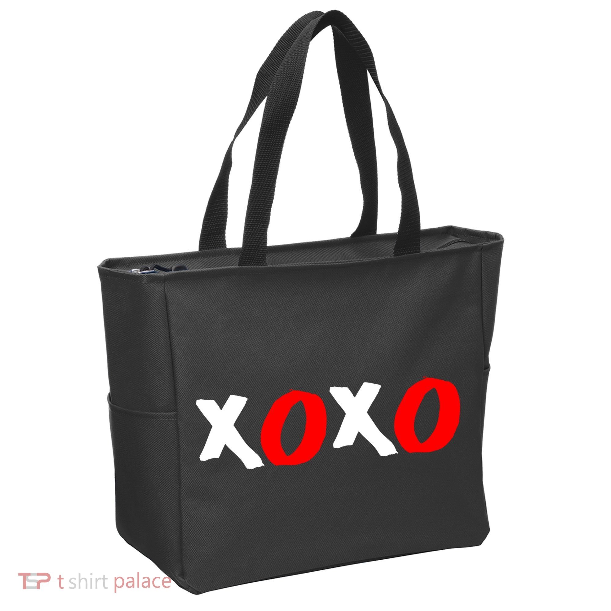 Hugs and Kisses XOXO Valentine's Day Tote Bag