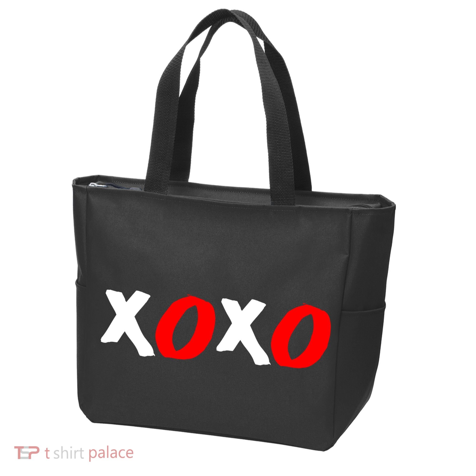 Hugs and Kisses XOXO Valentine's Day Tote Bag