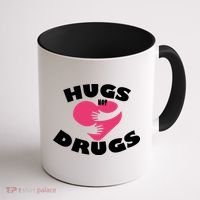 Hugs Not Drugs Coffee Mug thumb 1