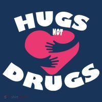 Hugs Not Drugs USA-Made Doggie Bandana thumb 2