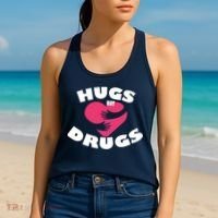 Hugs Not Drugs Women's Tank Top thumb 2