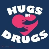 Hugs Not Drugs Kids Sweatshirt thumb 2