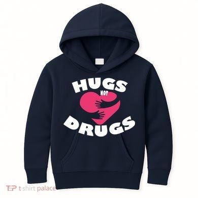 Hugs Not Drugs Kids Hoodie
