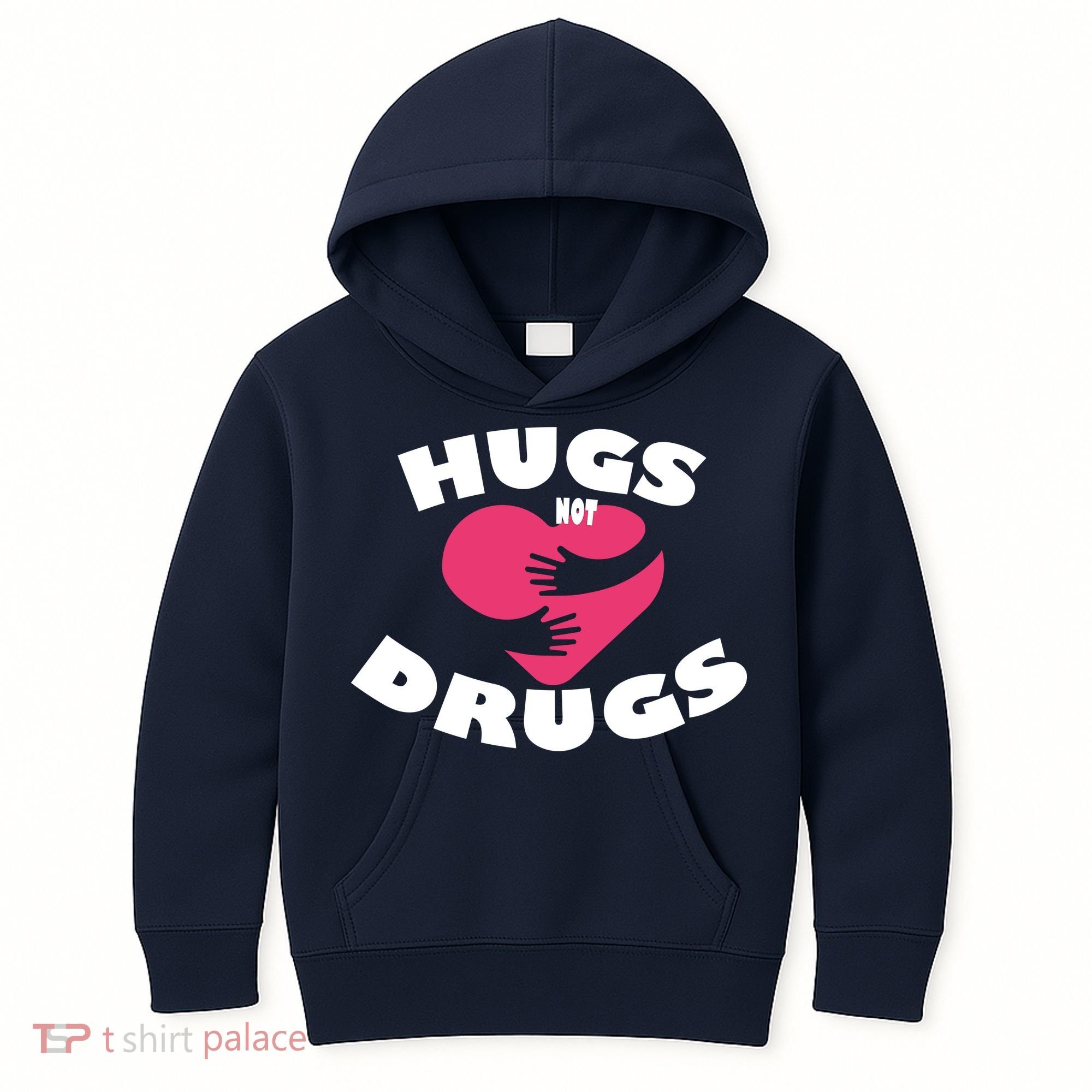 Hugs Not Drugs Kids Hoodie