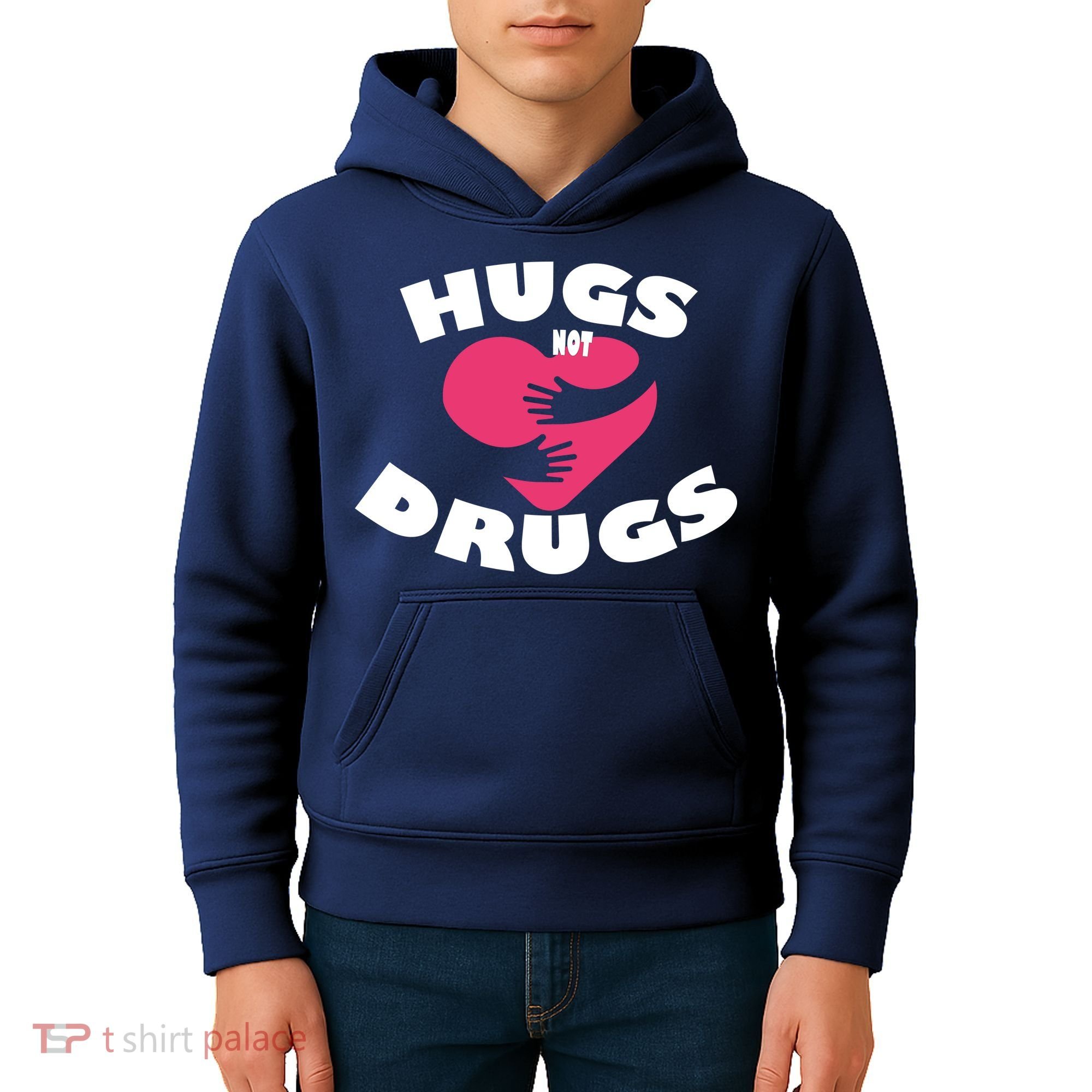 Hugs Not Drugs Kids Hoodie