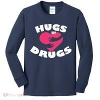 Hugs Not Drugs Kids Long Sleeve Shirt thumb 0