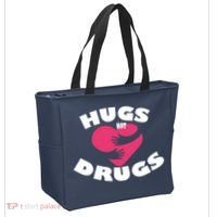 Hugs Not Drugs Tote Bag thumb 2