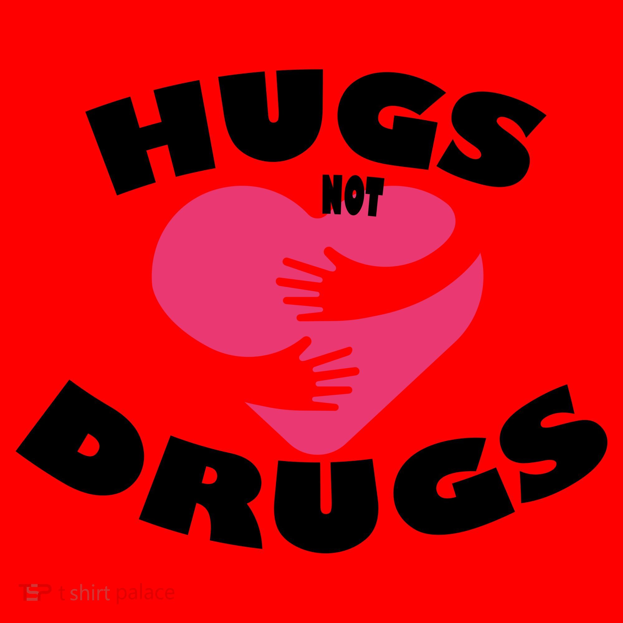 Hugs Not Drugs Santa Hat