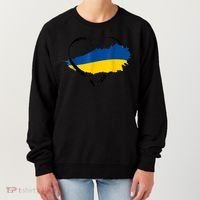 Heart Ukraine I Stand With Ukraine Ukrainian Flag Gift Women's Sweatshirt thumb 0