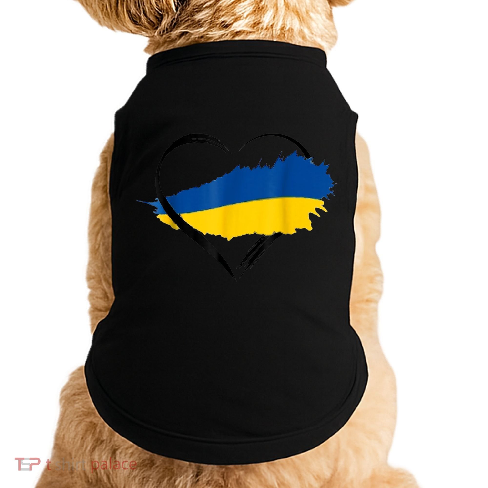 Heart Ukraine I Stand With Ukraine Ukrainian Flag Gift Doggie Tank
