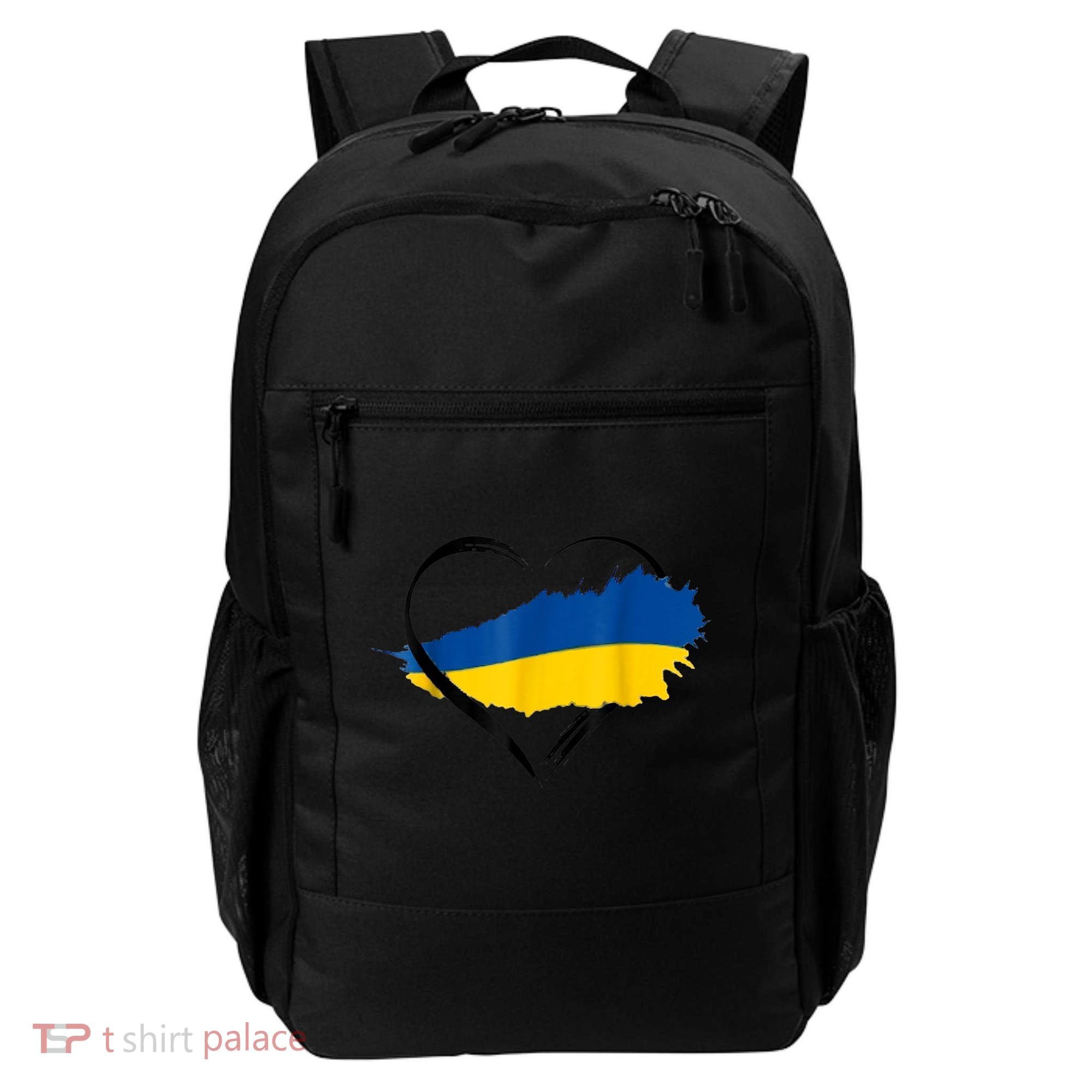 Heart Ukraine I Stand With Ukraine Ukrainian Flag Gift Backpack