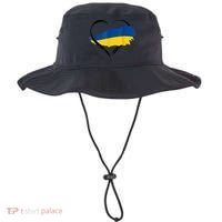 Heart Ukraine I Stand With Ukraine Ukrainian Flag Gift Bucket Hat thumb 0