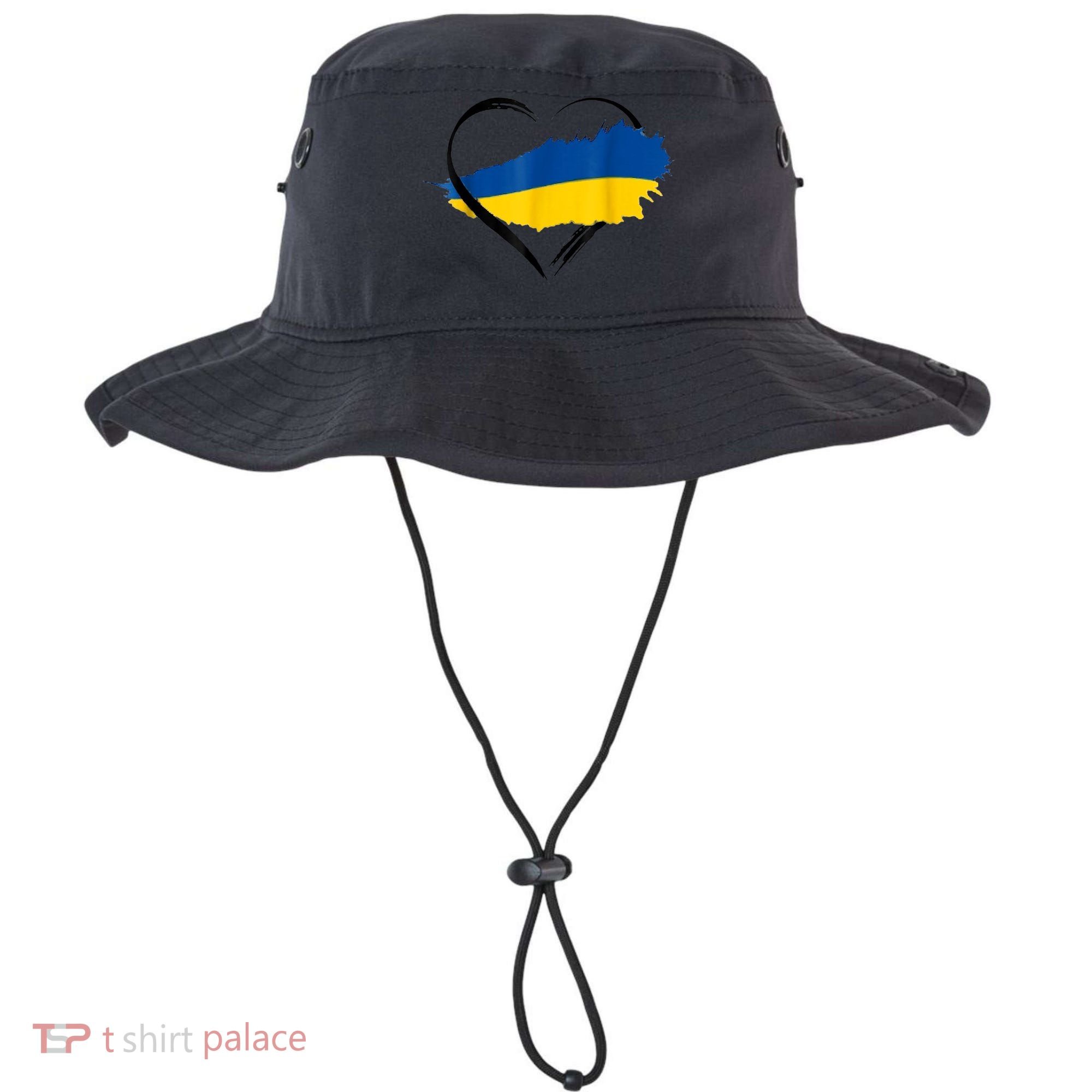 Heart Ukraine I Stand With Ukraine Ukrainian Flag Gift Bucket Hat