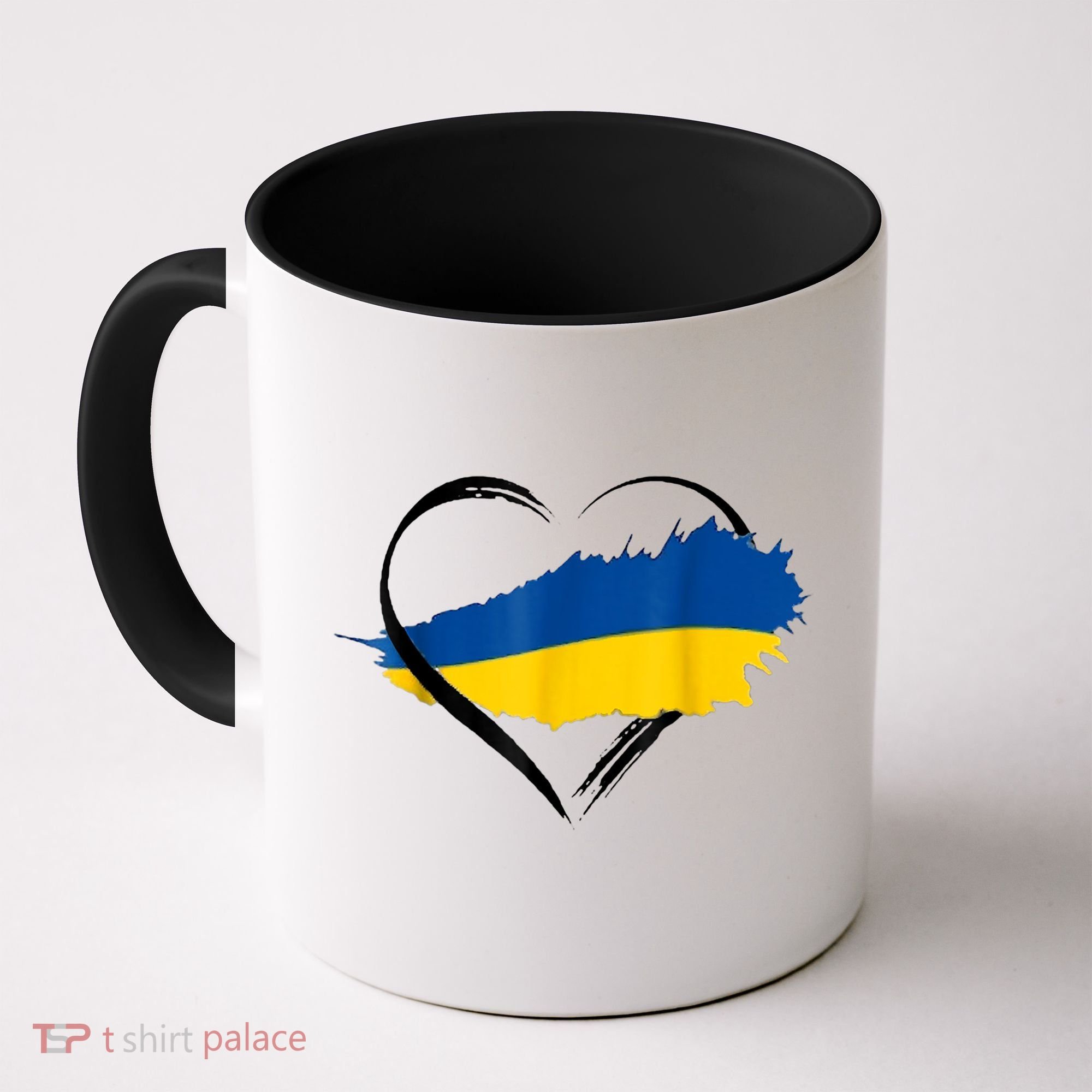 Heart Ukraine I Stand With Ukraine Ukrainian Flag Gift Coffee Mug