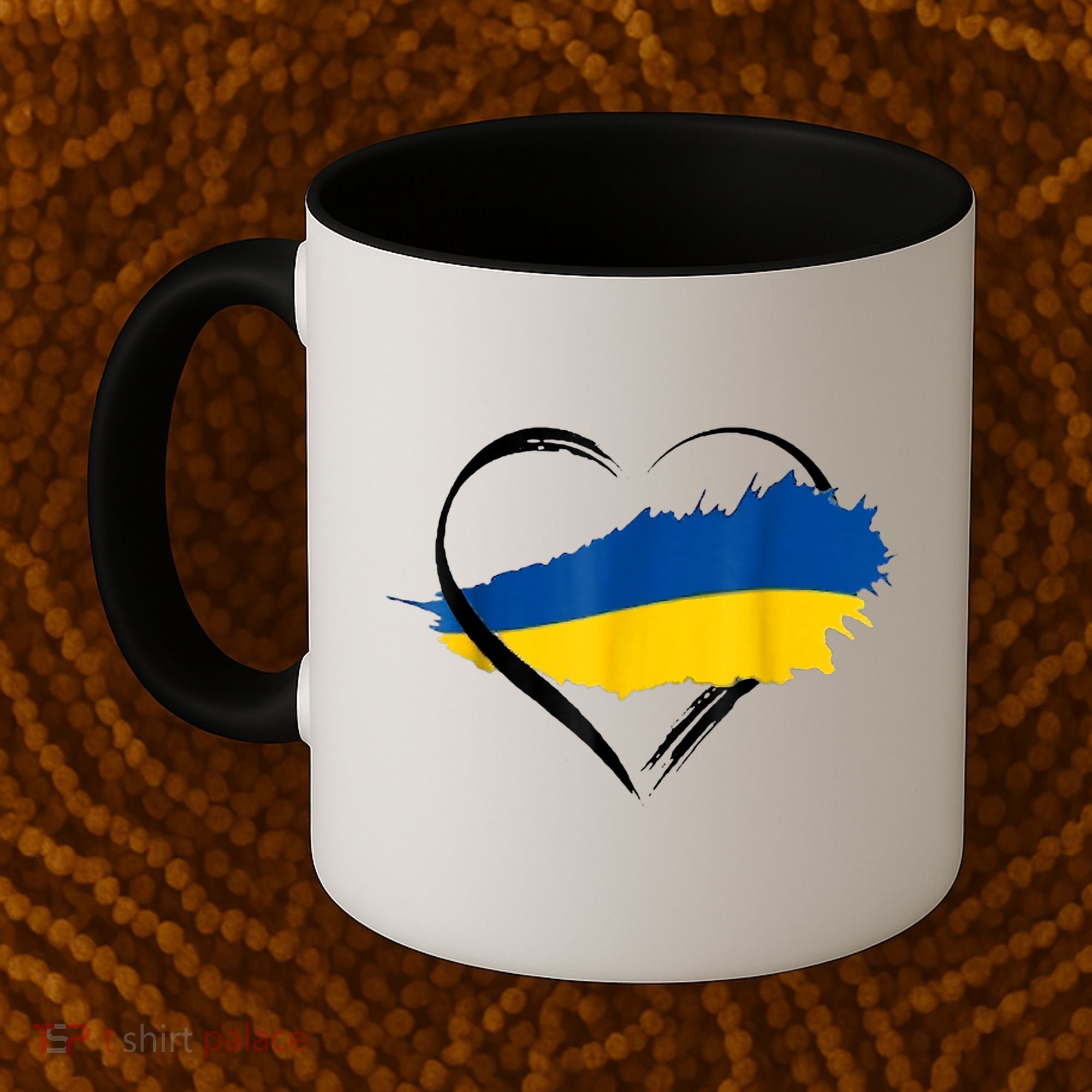 Heart Ukraine I Stand With Ukraine Ukrainian Flag Gift Coffee Mug