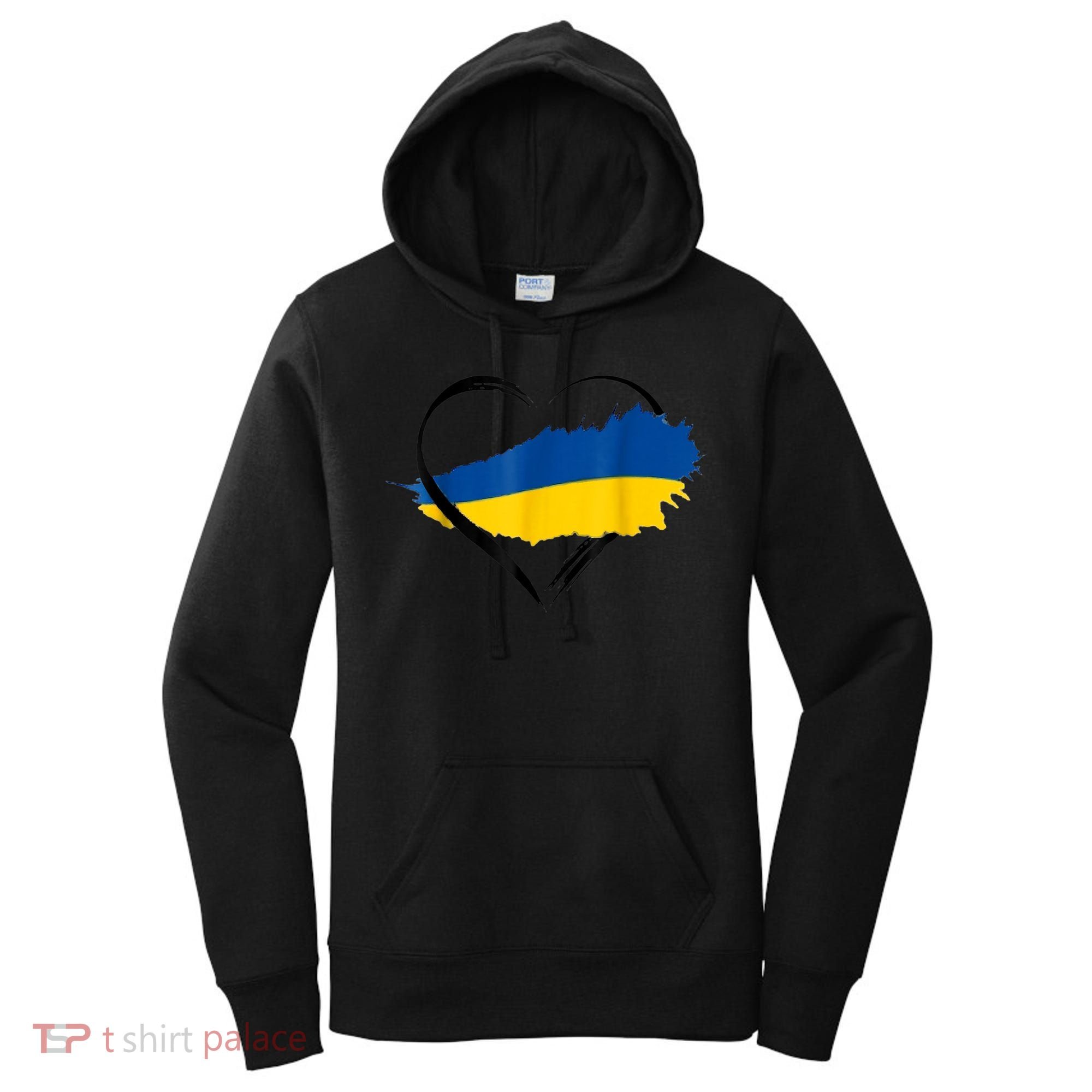 Heart Ukraine I Stand With Ukraine Ukrainian Flag Gift Women's Hoodie