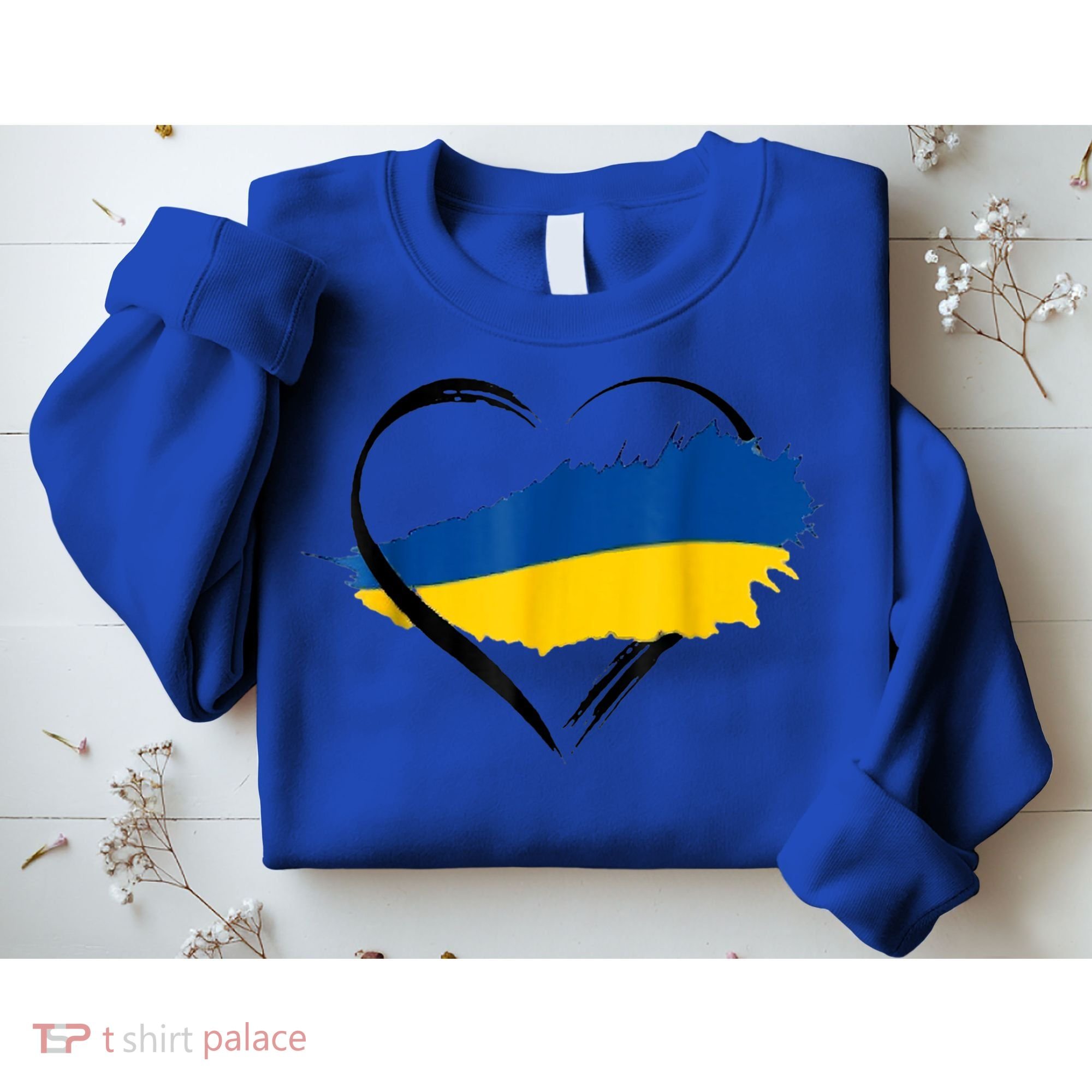 Heart Ukraine I Stand With Ukraine Ukrainian Flag Gift Sweatshirt