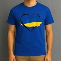 Heart Ukraine I Stand With Ukraine Ukrainian Flag Gift T-Shirt thumb 3