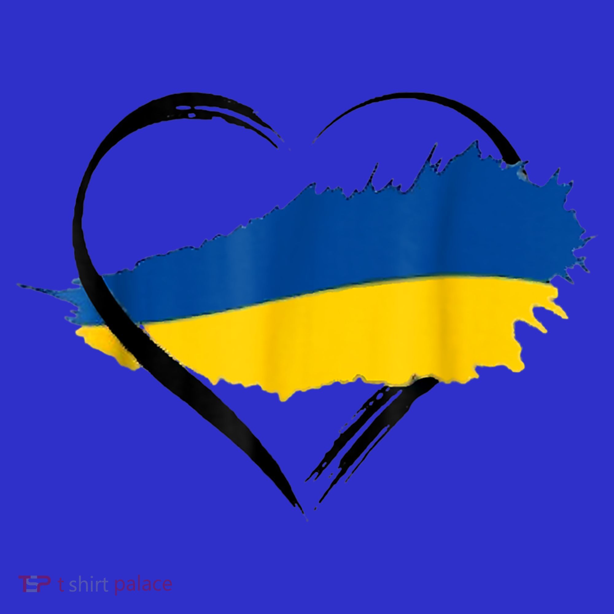 Heart Ukraine I Stand With Ukraine Ukrainian Flag Gift T-Shirt