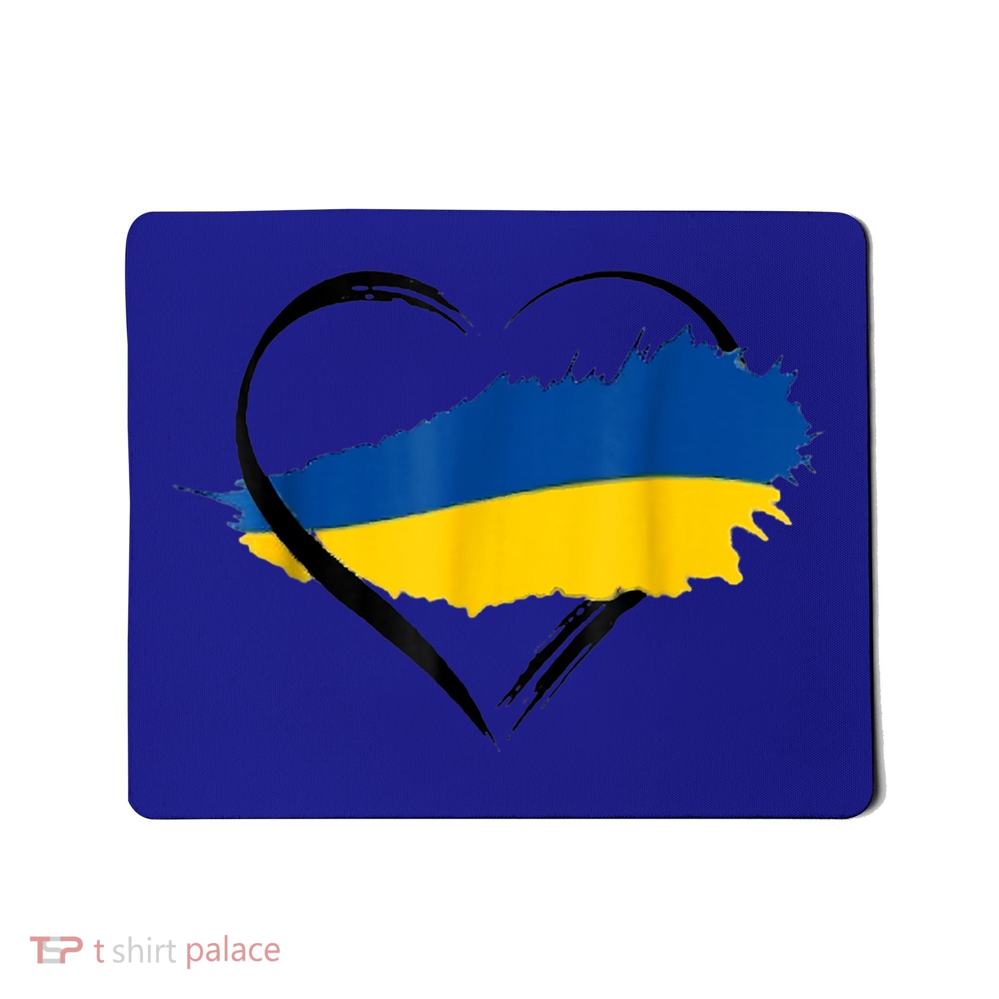 Heart Ukraine I Stand With Ukraine Ukrainian Flag Gift Mousepad