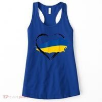 Heart Ukraine I Stand With Ukraine Ukrainian Flag Gift Women's Tank Top thumb 0