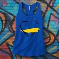 Heart Ukraine I Stand With Ukraine Ukrainian Flag Gift Women's Tank Top thumb 3