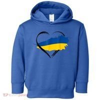 Heart Ukraine I Stand With Ukraine Ukrainian Flag Gift Toddler Hoodie thumb 0