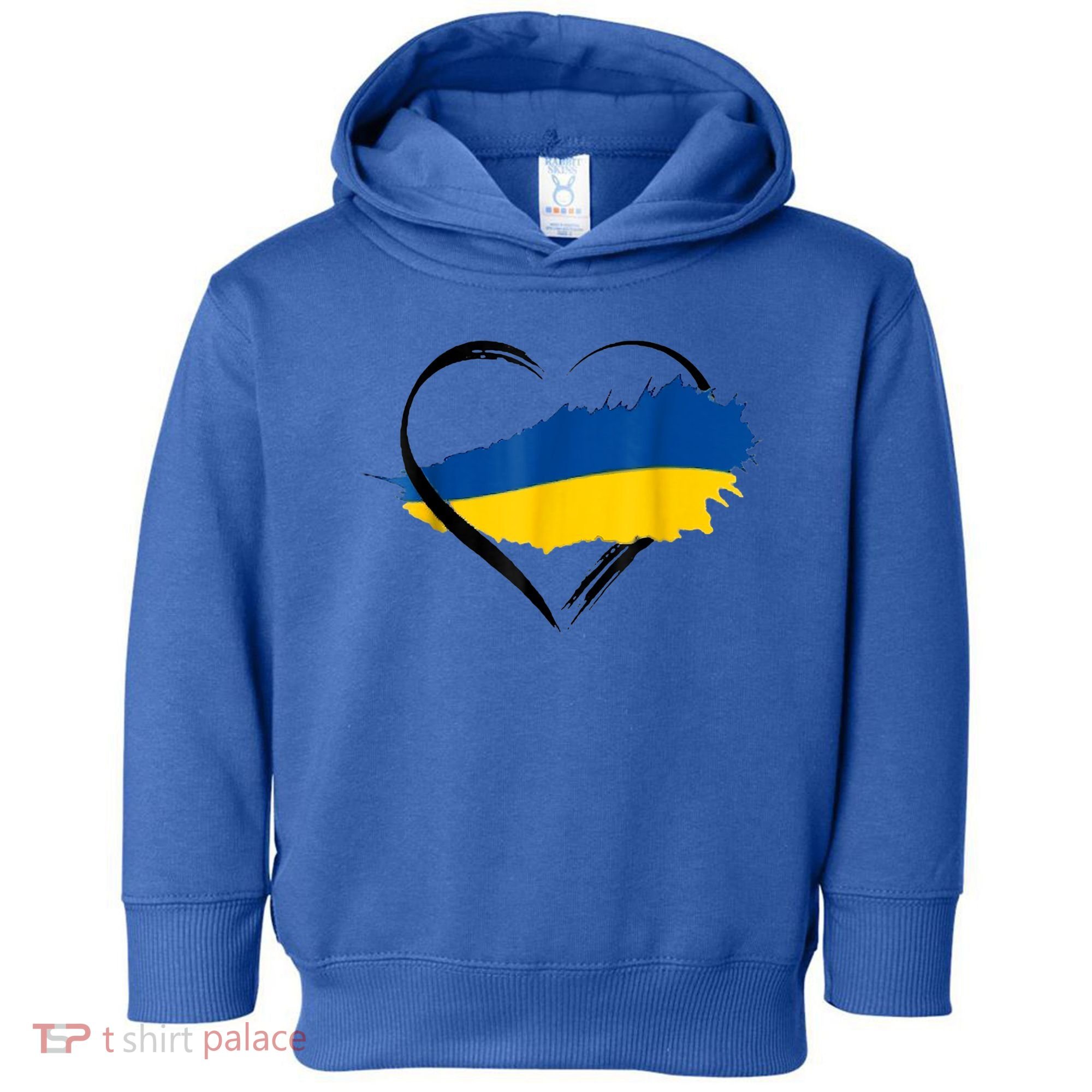 Heart Ukraine I Stand With Ukraine Ukrainian Flag Gift Toddler Hoodie