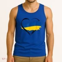 Heart Ukraine I Stand With Ukraine Ukrainian Flag Gift Tank Top thumb 3