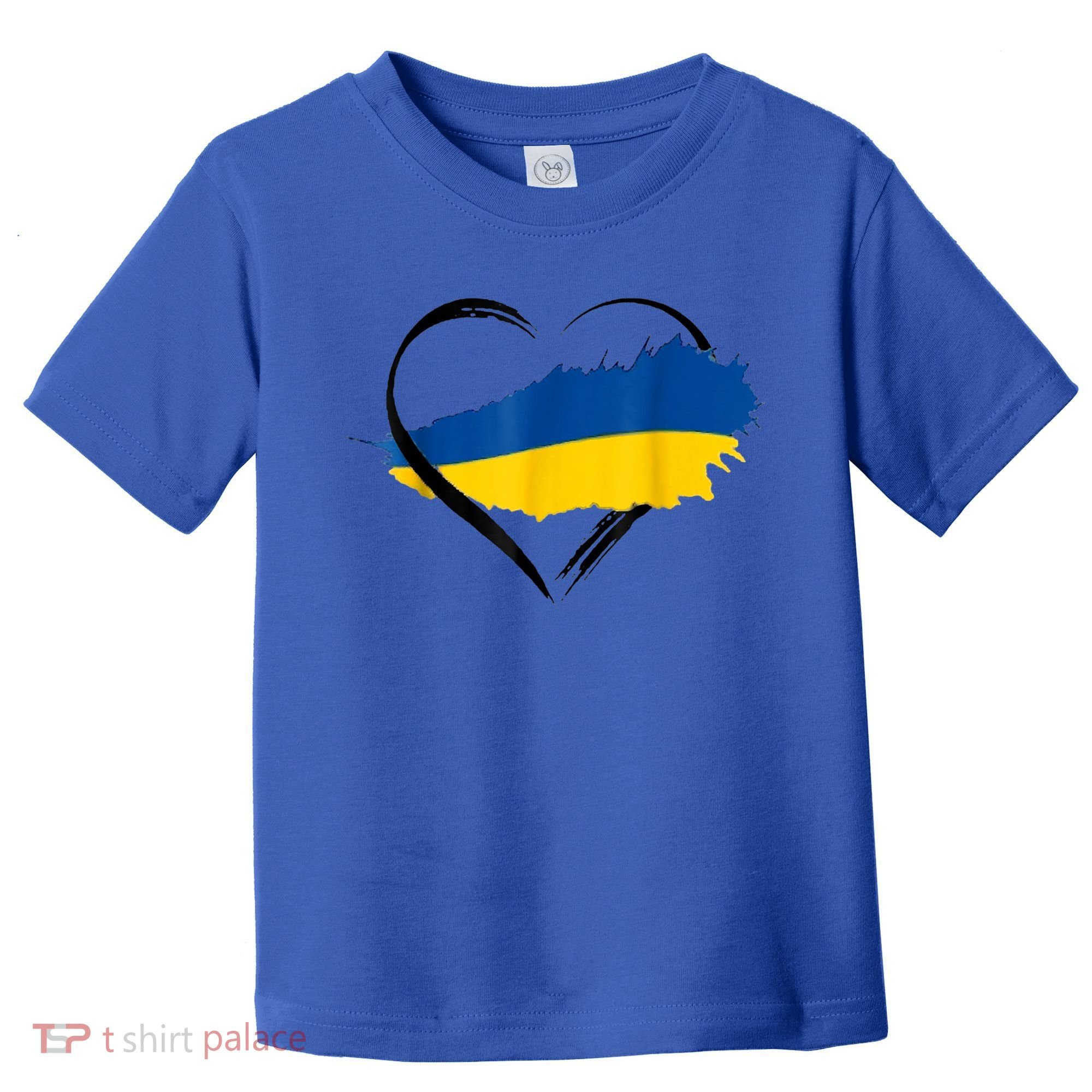 Heart Ukraine I Stand With Ukraine Ukrainian Flag Gift Toddler T-Shirt