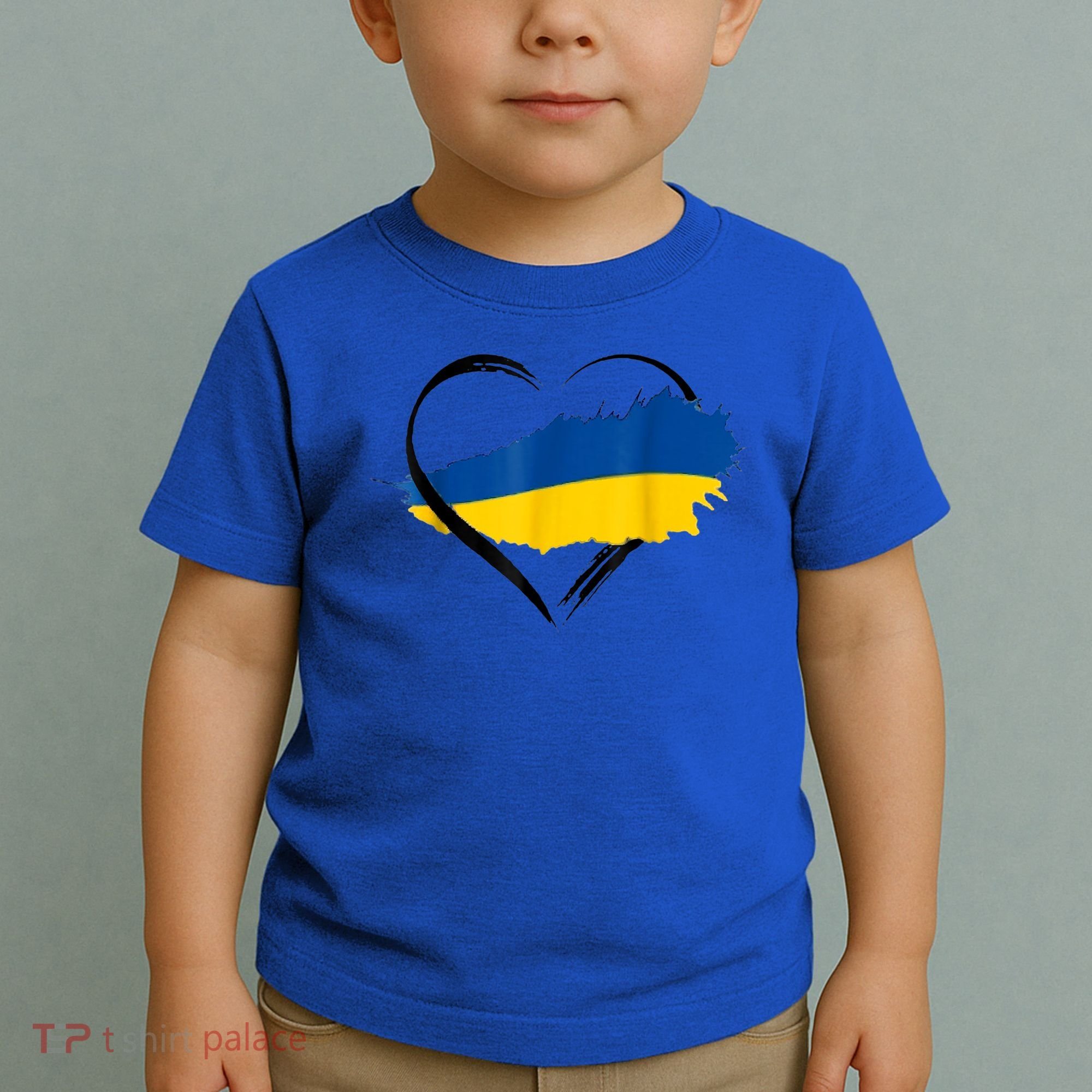 Heart Ukraine I Stand With Ukraine Ukrainian Flag Gift Toddler T-Shirt
