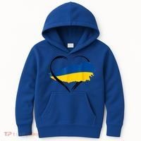 Heart Ukraine I Stand With Ukraine Ukrainian Flag Gift Kids Hoodie thumb 0