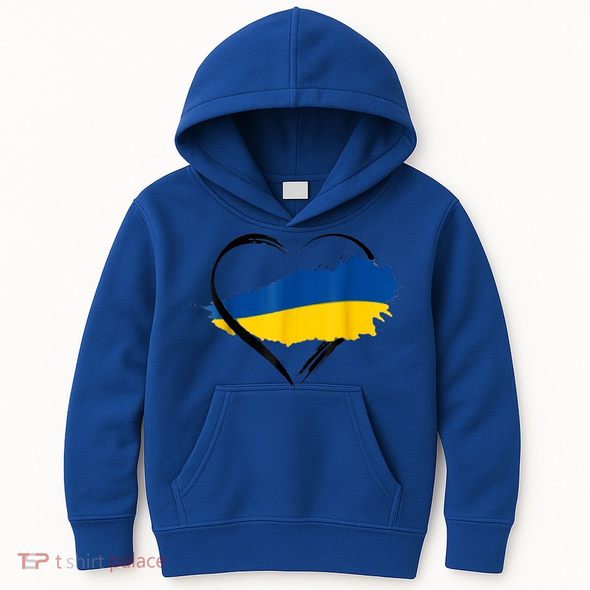 Heart Ukraine I Stand With Ukraine Ukrainian Flag Gift Kids Hoodie