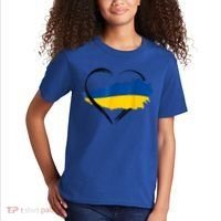 Heart Ukraine I Stand With Ukraine Ukrainian Flag Gift Kids T-Shirt thumb 2