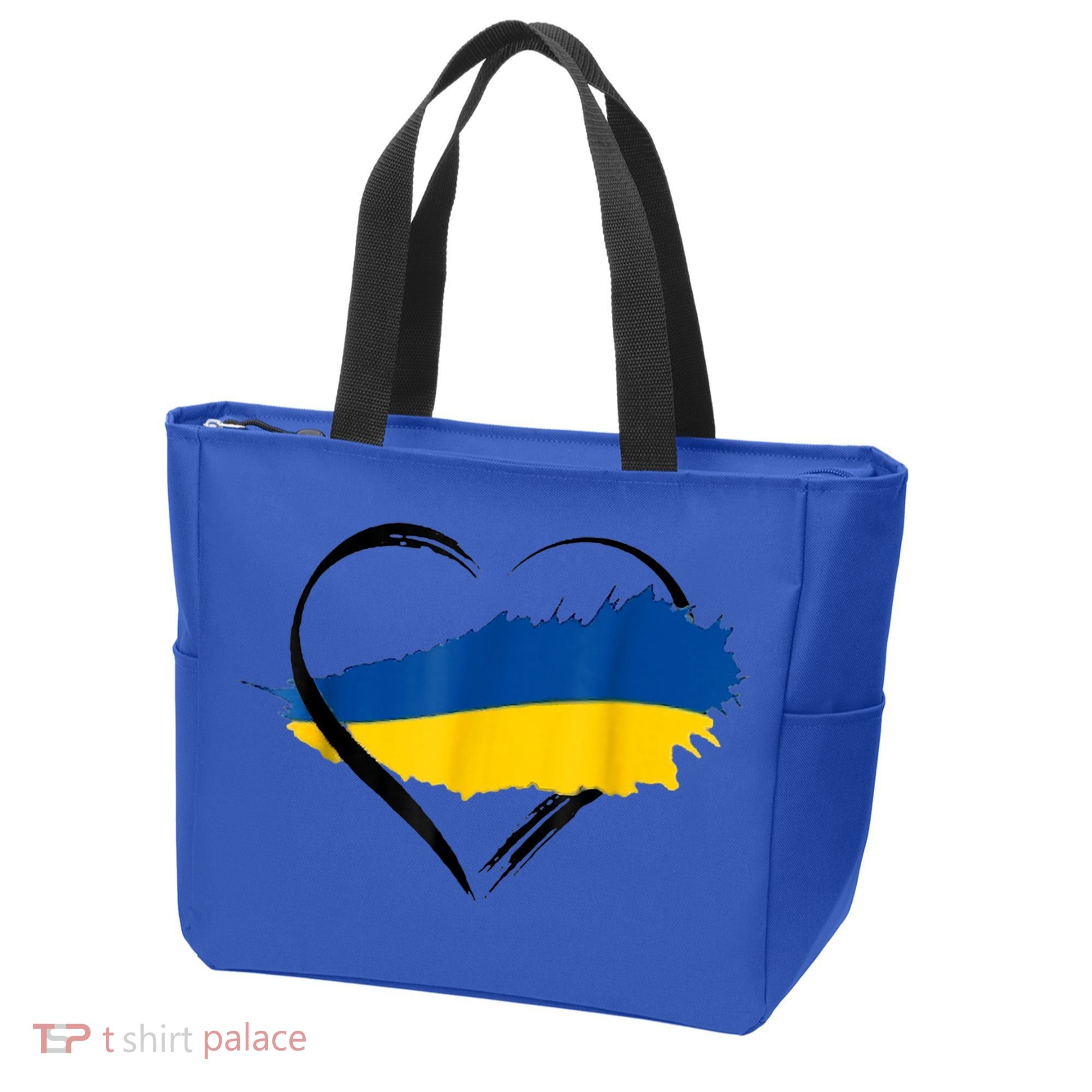 Heart Ukraine I Stand With Ukraine Ukrainian Flag Gift Tote Bag