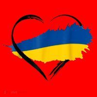 Heart Ukraine I Stand With Ukraine Ukrainian Flag Gift Santa Hat thumb 1