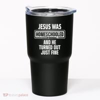 Homeschool Unschooling Jesus Homeschooled Tumbler thumb 0