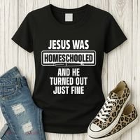 Homeschool Unschooling Jesus Homeschooled Women's T-Shirt thumb 3