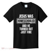Homeschool Unschooling Jesus Homeschooled Kids T-Shirt thumb 0