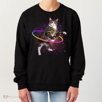 Hula Hoop Galaxy Cat Women's Sweatshirt thumb 0